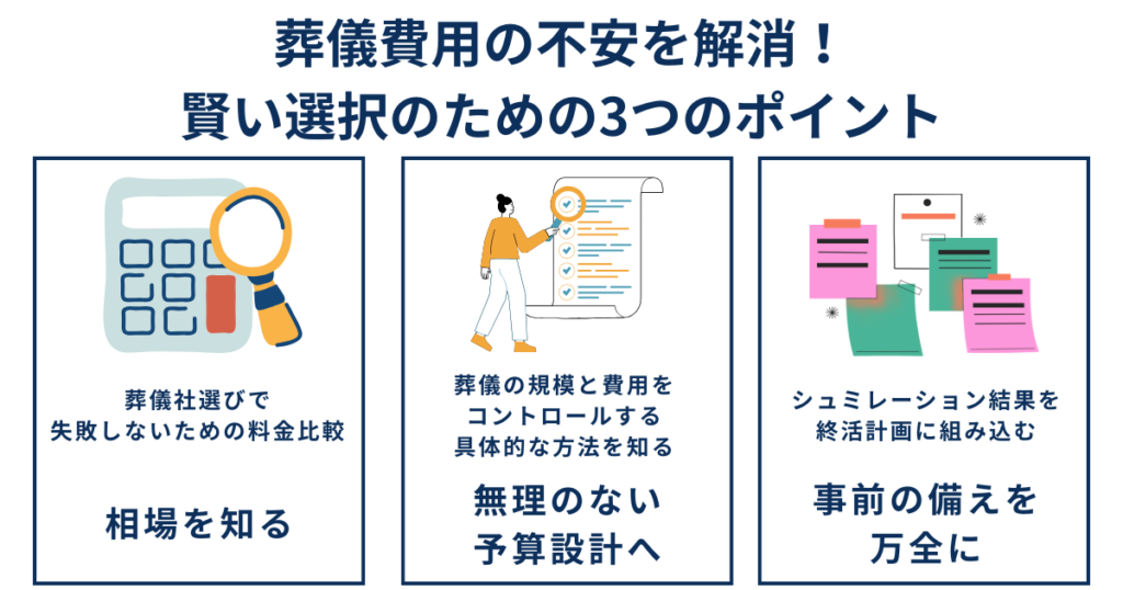 葬儀費用の不安を解消するためのポイント